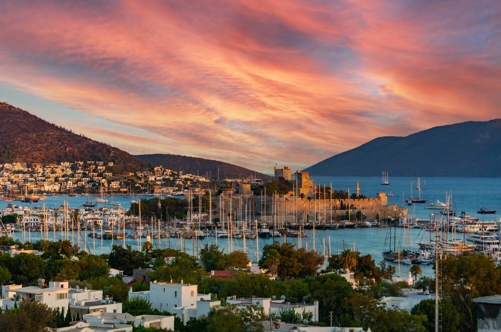 View of the bay of Bodrum